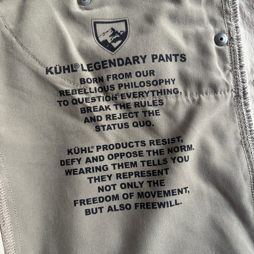 Kuhl Revolvr Men's Khaki Pants 40x32 - Picture 4 of 11